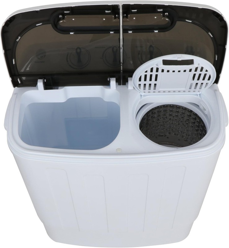 Portable Mini Washer & Spin Dryer Combo – White Compact Design gallery