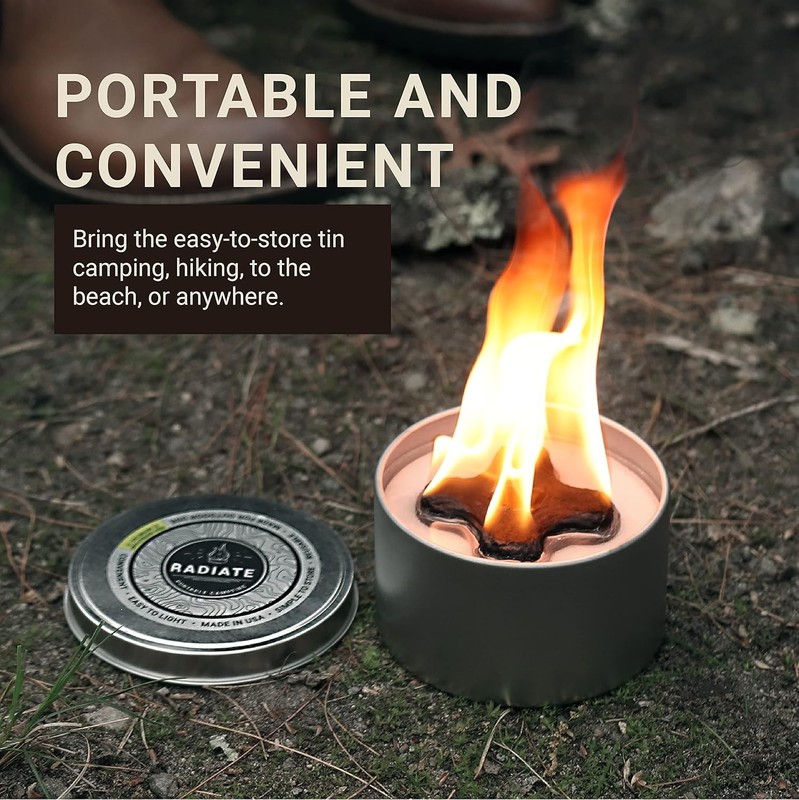 Lightweight White Firepit Campfire - 2 Hours Burn gallery