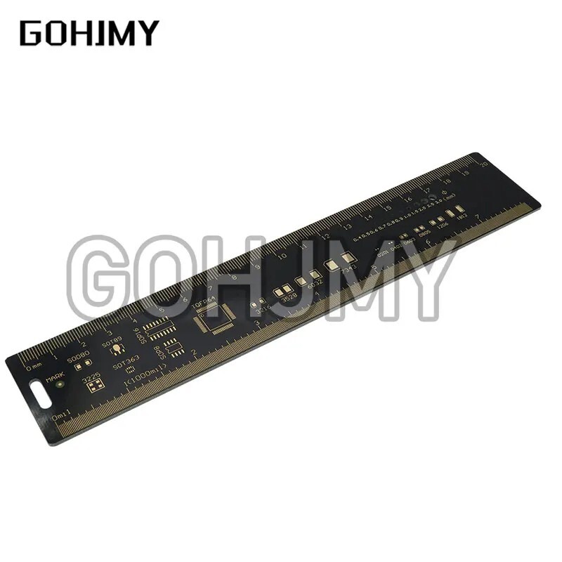 4CM 15CM 20cm 25cm Multifunction PCB Ruler Measuring Tool Resistor Capacitor Chi gallery