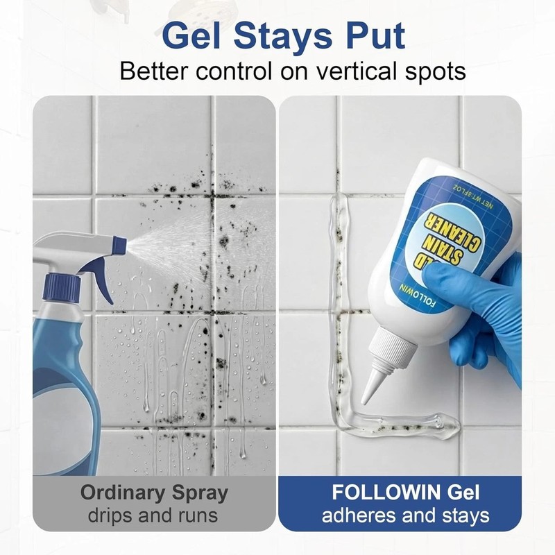 Non-Drip Mold and Mildew Remover Gel for Effective Household Cleaning - 18 Fl Oz gallery