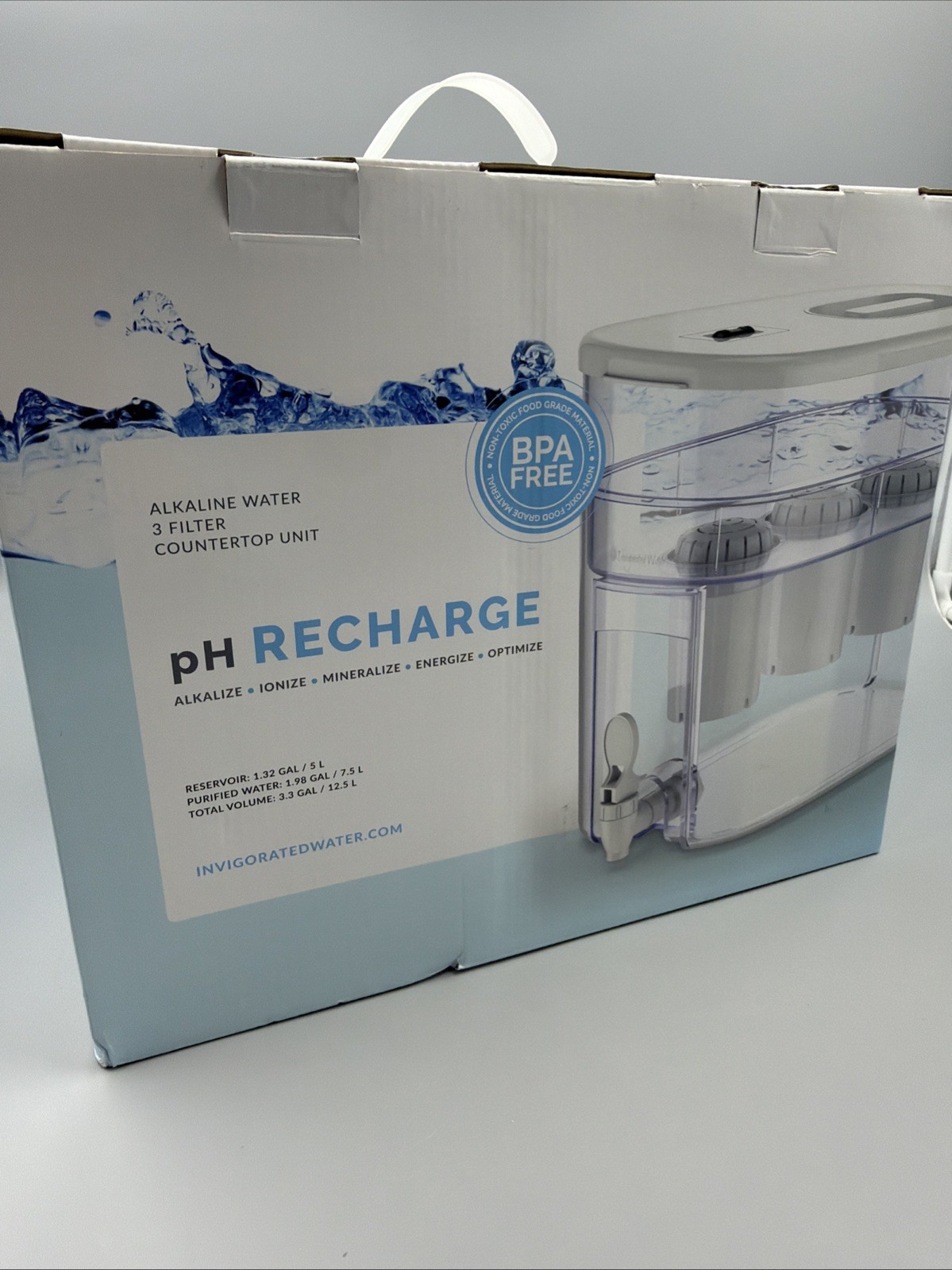 pH Recharge 3F Alkaline Water Machine - Countertop Water Filtration System gallery
