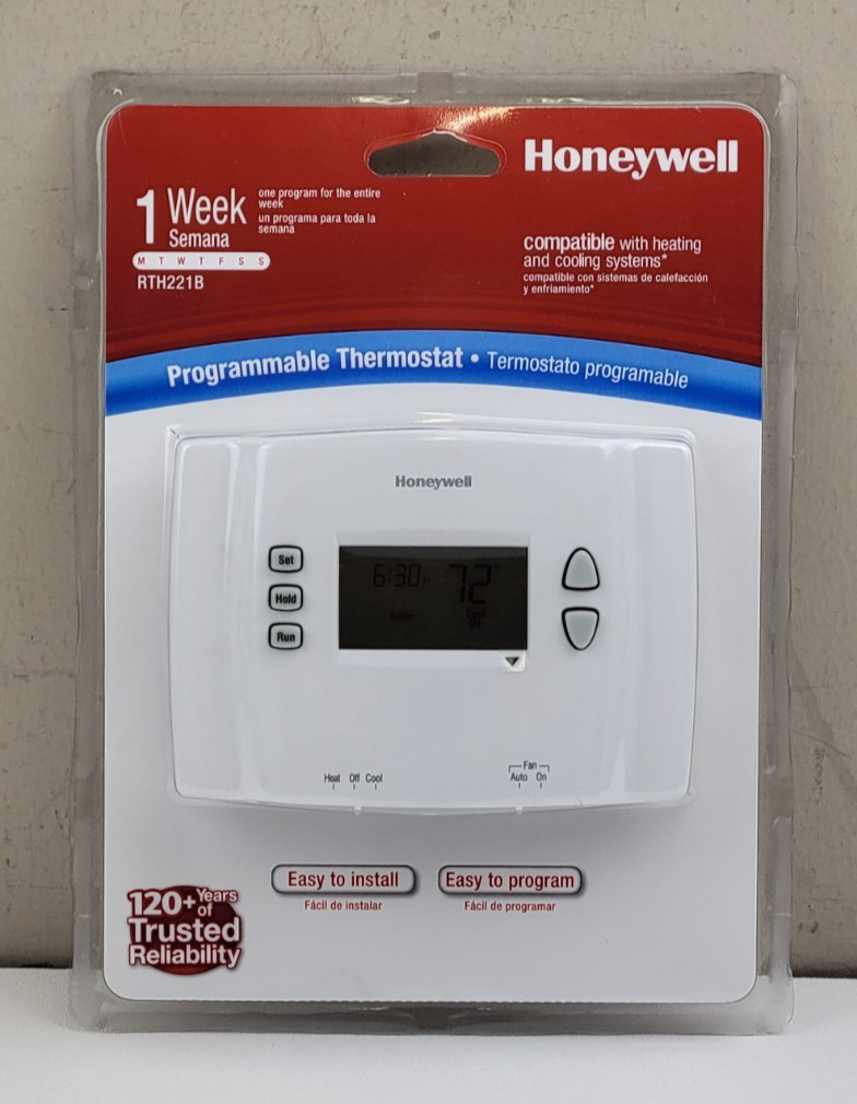 (NEW) Honeywell RTH221B1021 1-Week Programmable Thermostat gallery