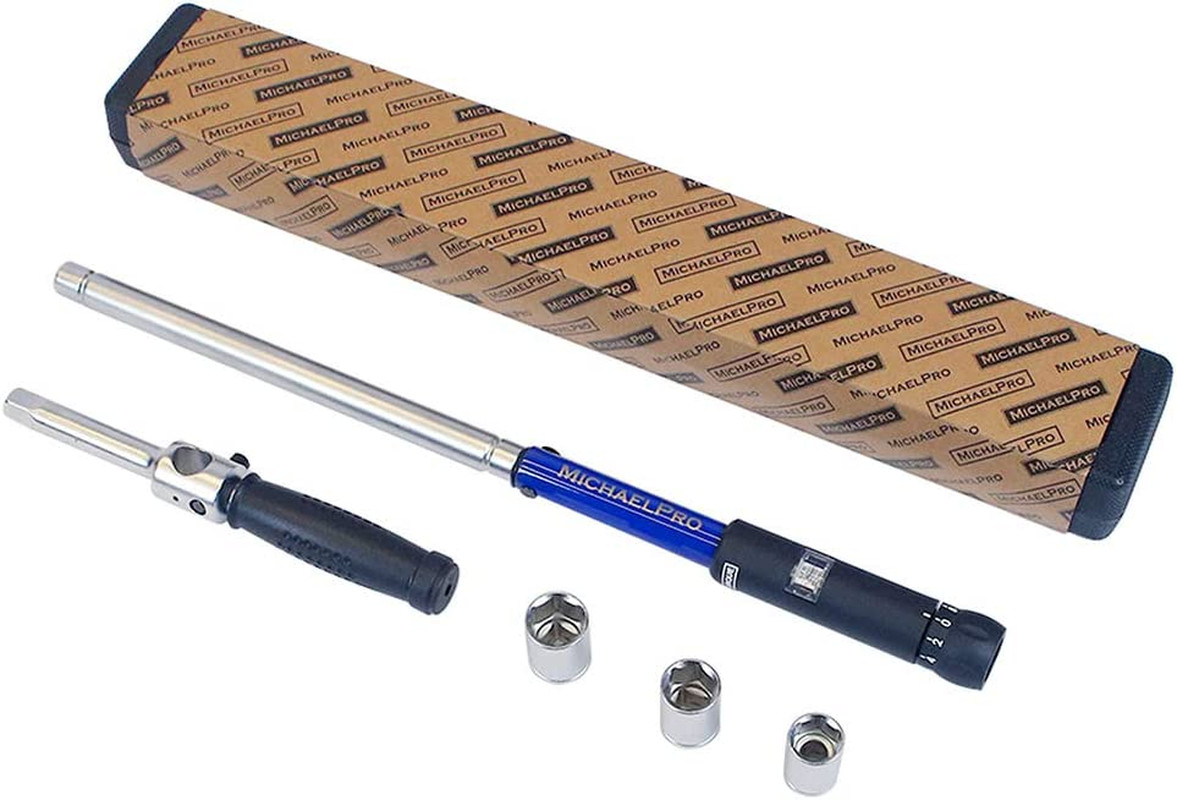 2-in-1 Torque & Lug Wrench with 3 Sockets for Auto and Tire Repairs gallery