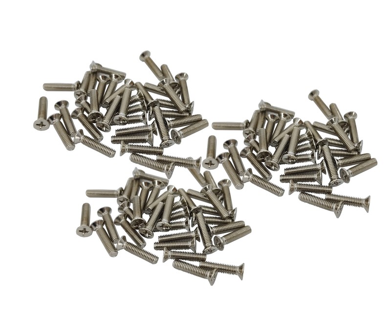 100PK M5 X 20mm - Phillips Flat Head Machine Screw (Countersunk) Carbon Steel gallery