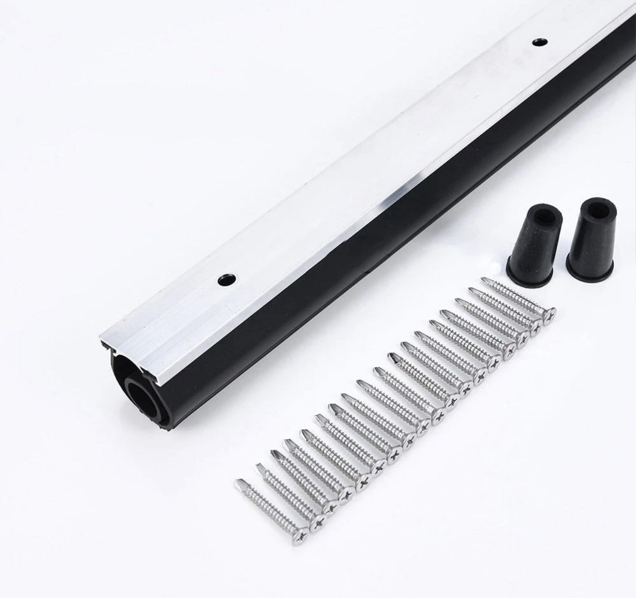 with Aluminum Track Retainer Universal U+O Ring Garage Door Bottom Seal16Ft gallery