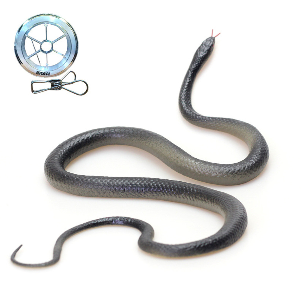 43" Realistic Fake Rubber Snake Large Toy Prank Gag Gift Halloween Prop gallery