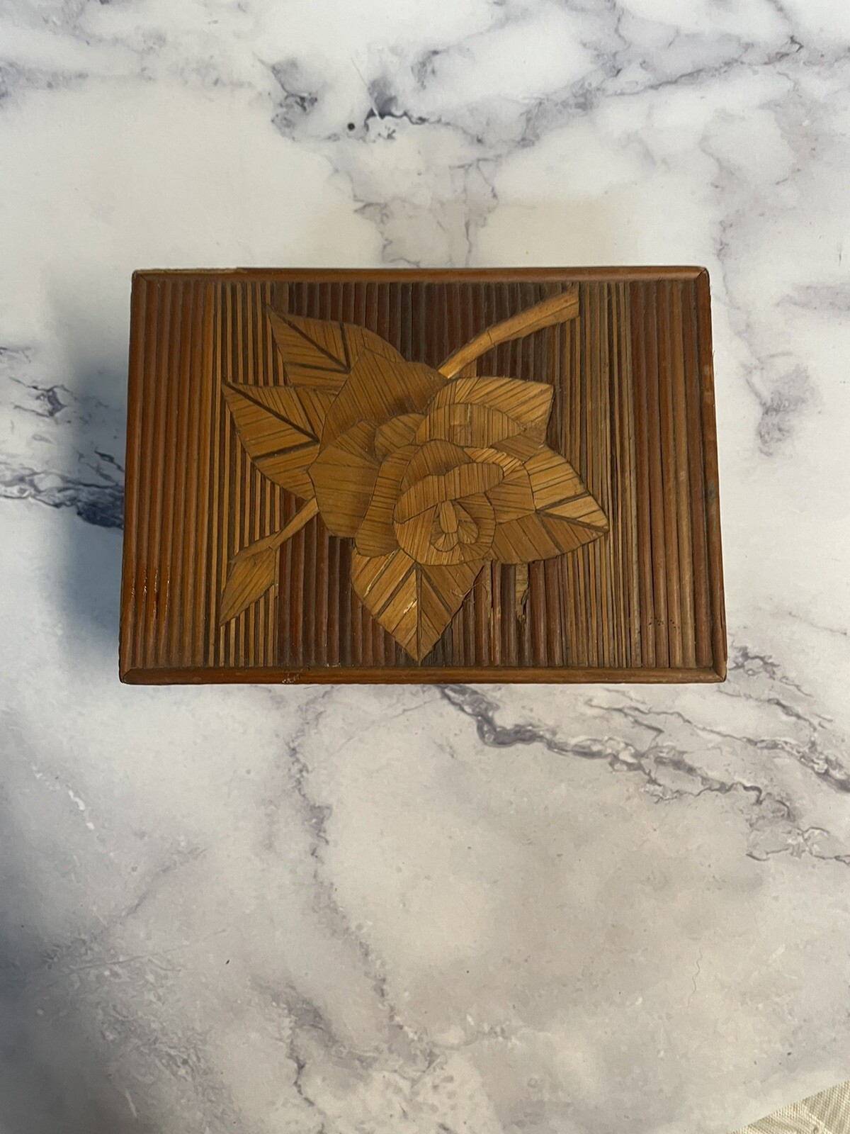 Unique Handmade Wood Nesting Trinket Boxes With Rose Inlays gallery