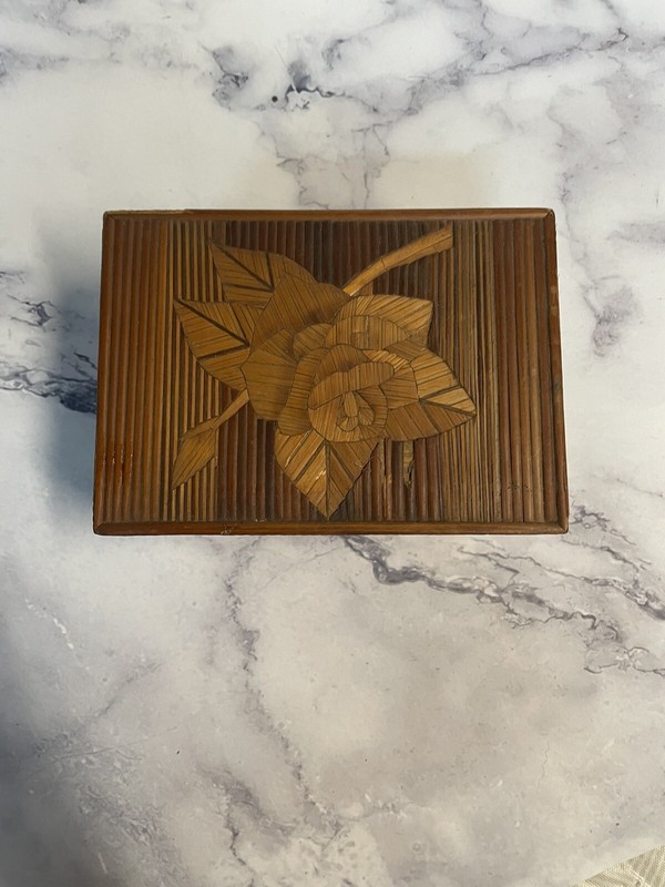 Unique Handmade Wood Nesting Trinket Boxes With Rose Inlays gallery