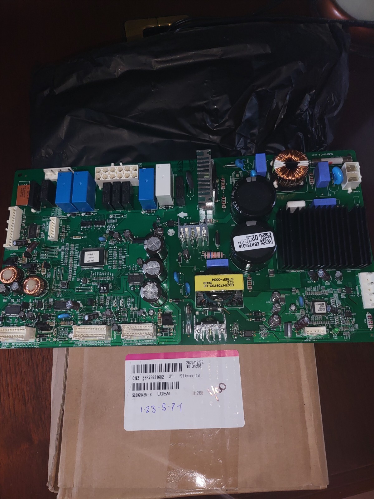 EBR78931602 PCB MAIN CONTROL BOARD FOR LG FRIDGE gallery