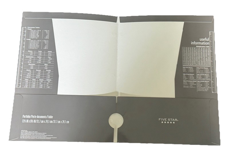 Mead: Five Star Bundle w/ 1 Blue, 1 Black, & 1 Gray Lightweight School Folders gallery