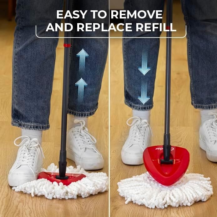 Easywring Microfiber Spin Mop & Bucket Floor Cleaning System with 3 Extra Ref... gallery