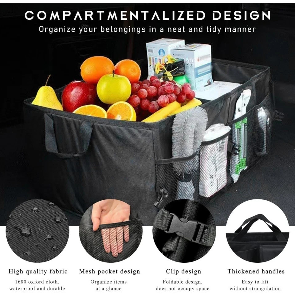 Car Trunk Backseat Organizer Waterproof Oxford Cloth Trunk Storage Organizer gallery
