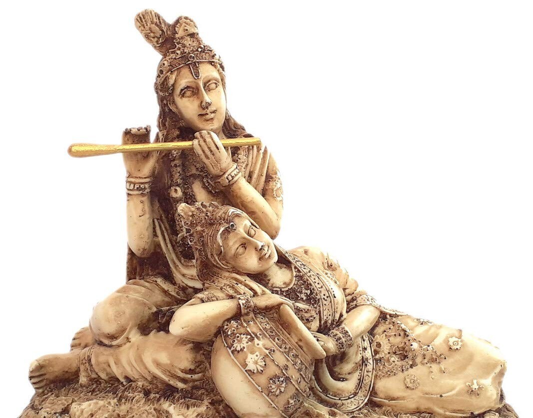 Radha Krishna Resin Idol Statue Showpiece Murti Beautiful Piece to Display gallery