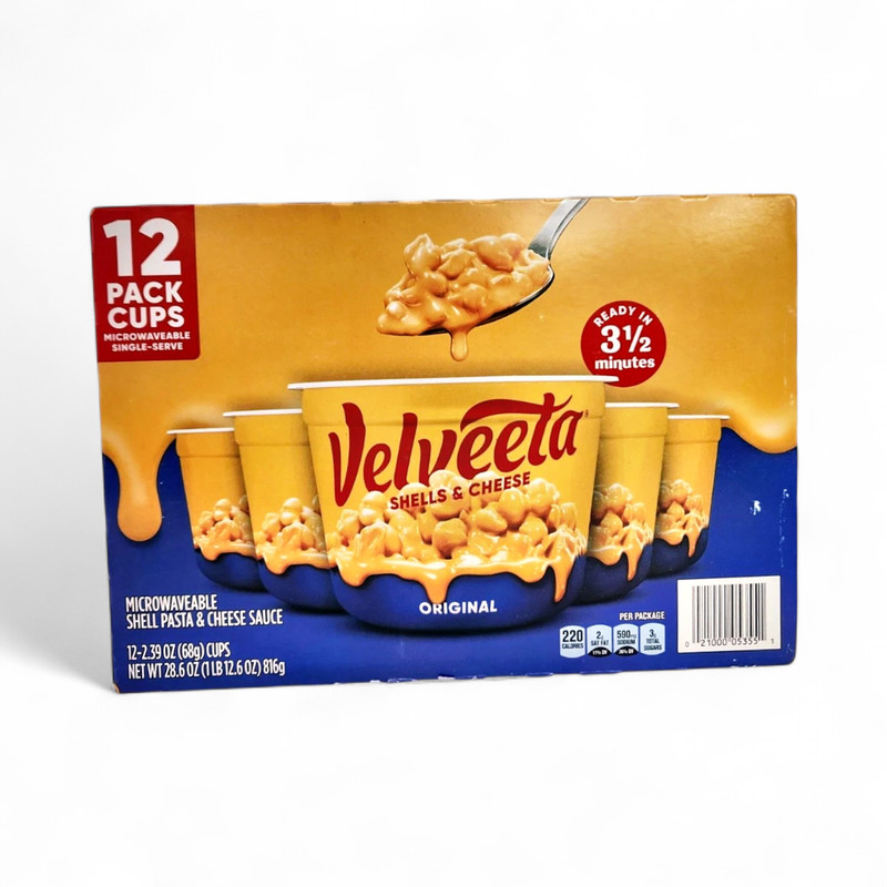Velveeta Shells & Cheese Original Microwavable Pasta Cups, 2.39 oz 12-Pack gallery