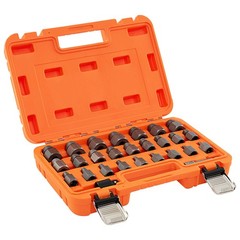 27 PCS Multi-Spline Screw Extractor Set with 3″/8” Drive Hex Head Bolt Remover
