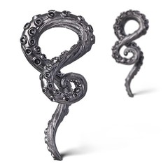 ERKUOO 2PCS Serpentine Rose Dangle Ear Weights for Stretched Ear Hangers Ears…