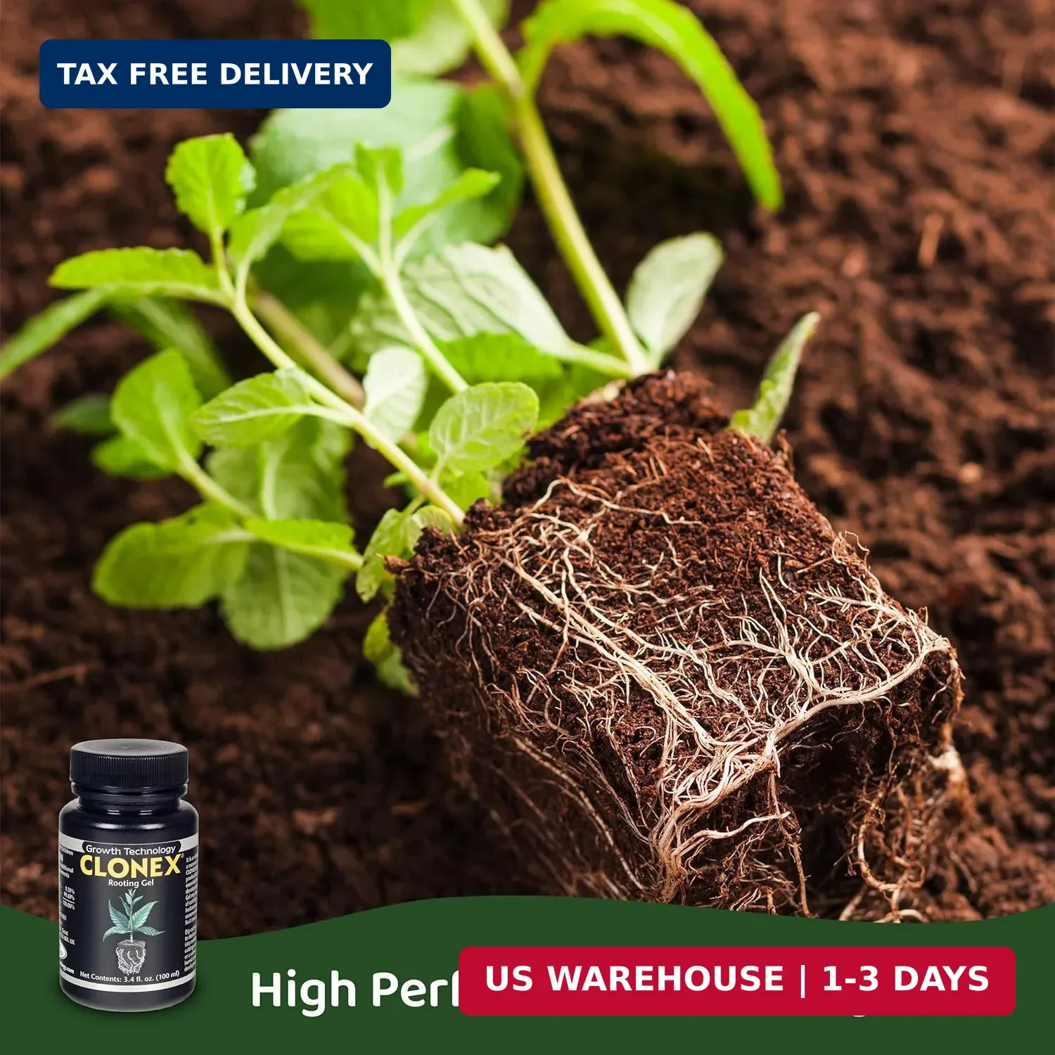 Clonex Rooting Gel - High-Performance Rooting Compound for Plant Cuttings, Conta gallery