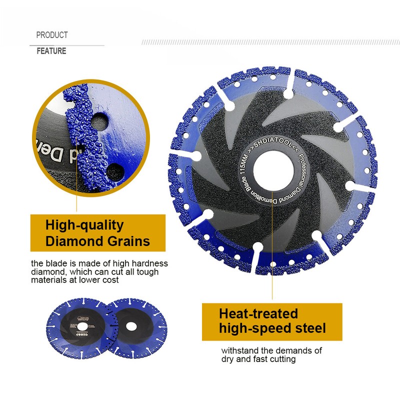 Diamond Cutting Blade All Purpose Saw Blade 4.5''/115mm for Concrete Angle Iron gallery