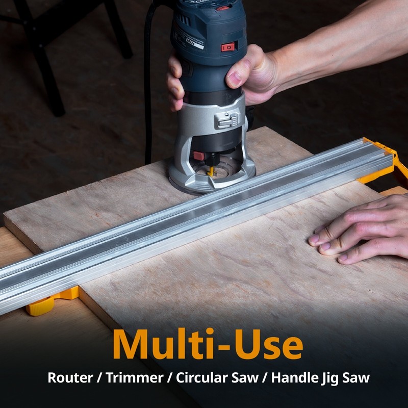 POWERTEC 71706 Contractor Straight Edge Clamp Saw Guide for Woodworking 36" gallery