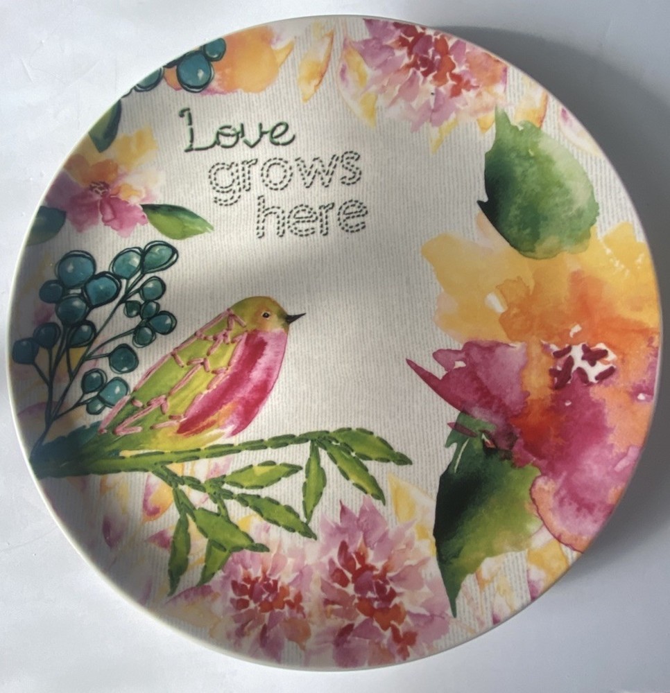 Cracker Barrel ~ Susan Winget ~ Salad Lunch Plate ~ "Love Grows Here" ~ New