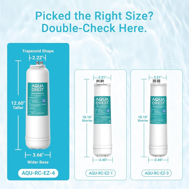 AQUA CREST Water Filter Replacement for Culligan® RC-EZ-4, DuPont® WFQTC30001(2) gallery