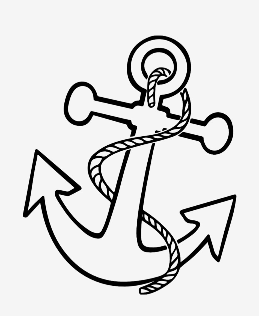 Anchor Sticker Vinyl Decal - Nautical Boat Naval Ocean Sea Car Window Bumper gallery