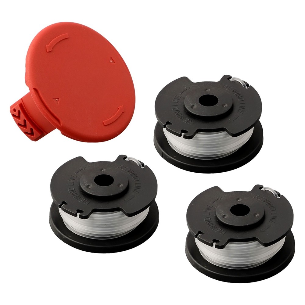 For Hyper Tough Spool Trimmer Line+Cap Cover HT19-401-003-06 & HT19-401-003-07