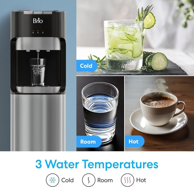 Ultimate Bottom Loading Water Dispenser with Safety Lock & Stylish Steel Finish gallery