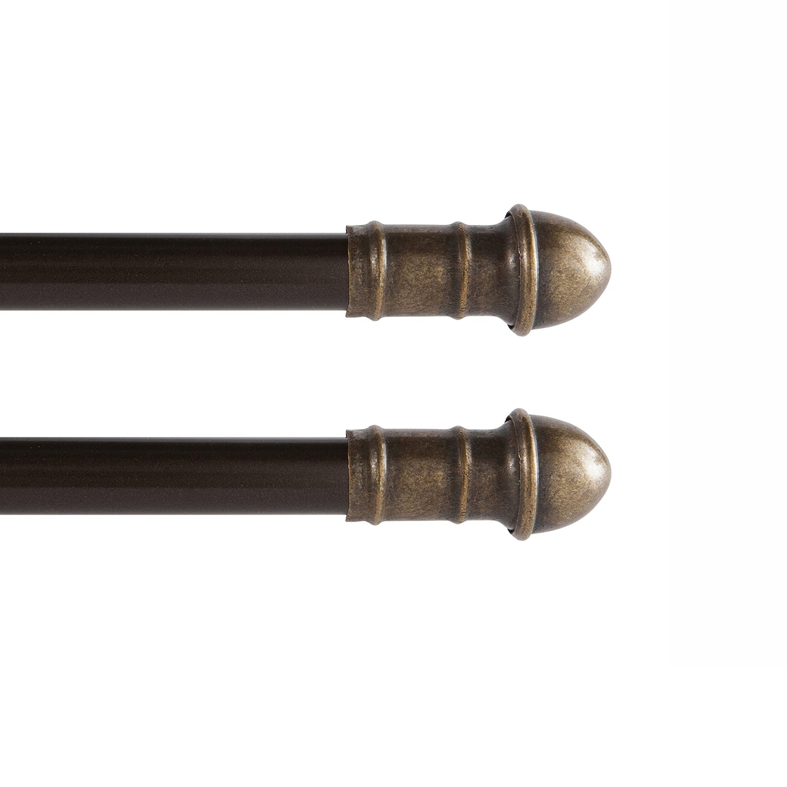 28-48 In. Adjustable Petite Café Curtain Rod, 2-Pack, 7/16 In. Diameter, Bronze gallery