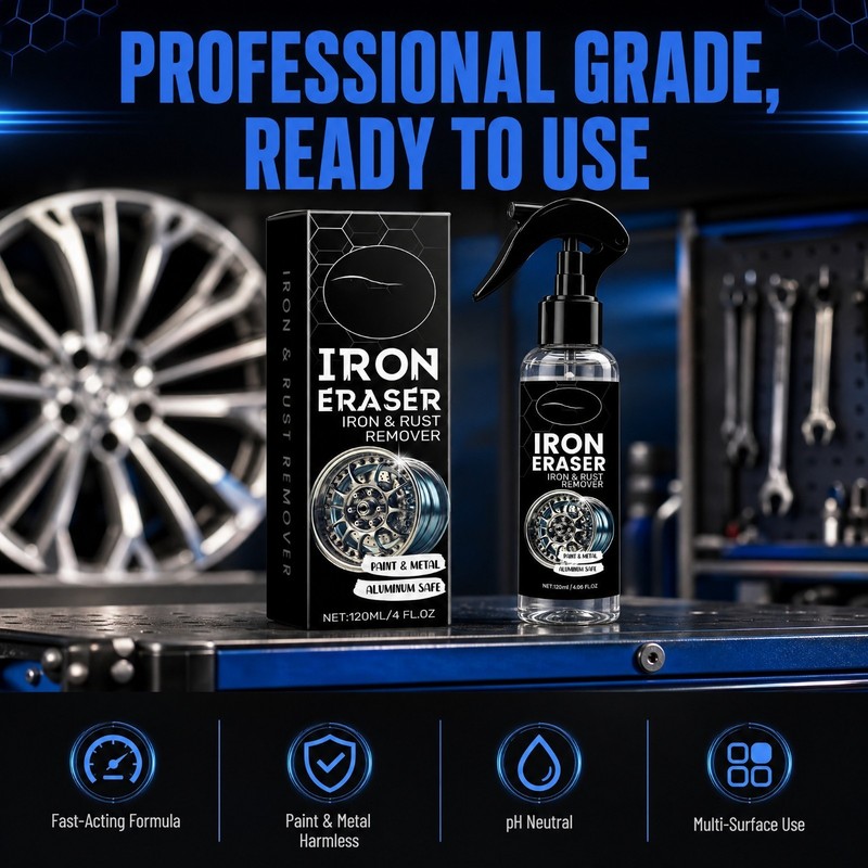 120ml Iron Eraser Rust Remover Spray, Car Wheel Paint Brake Dust Fast Cleaner gallery