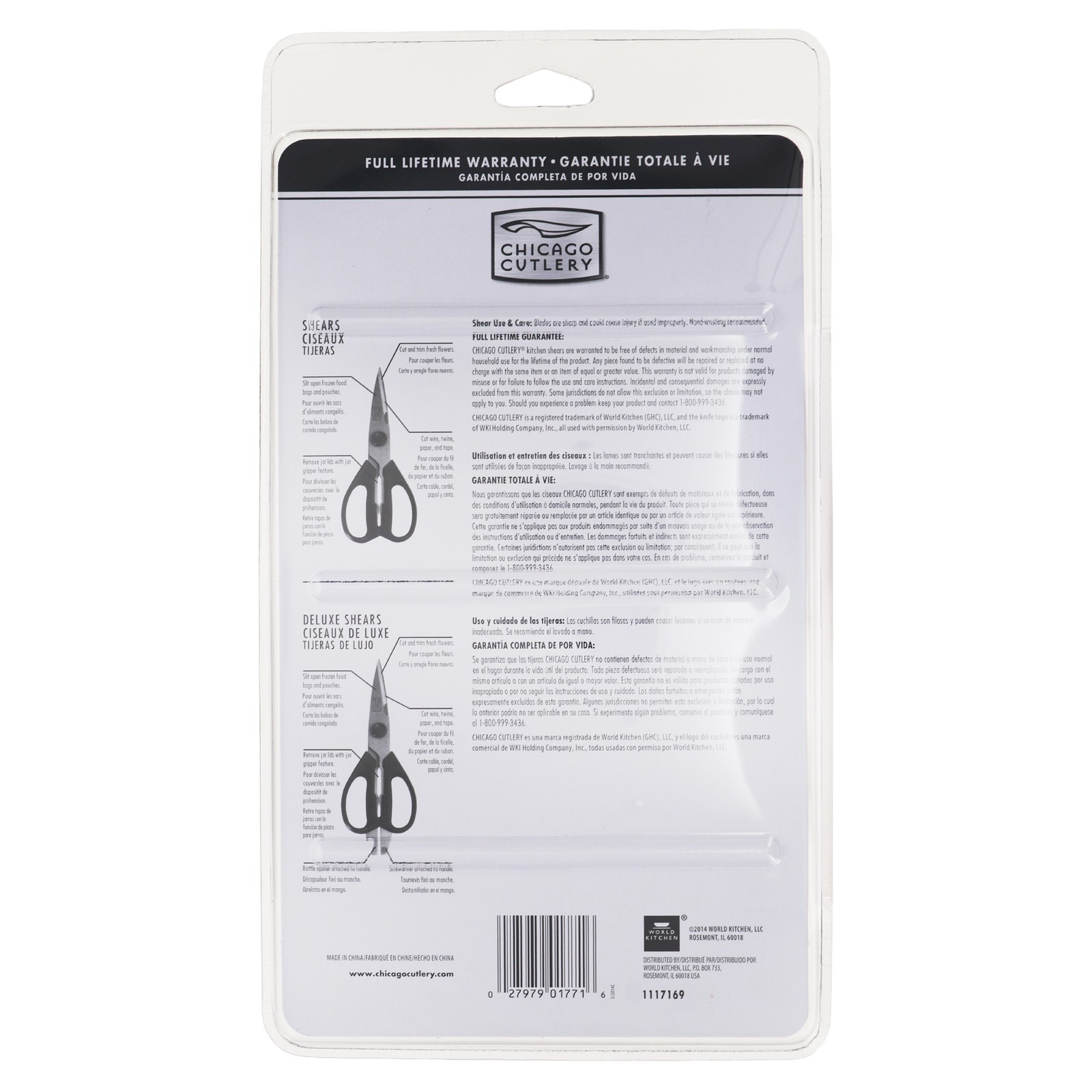 Chicago Cutlery 2 Piece Kitchen Shears in Blueberry and Blue Frost gallery