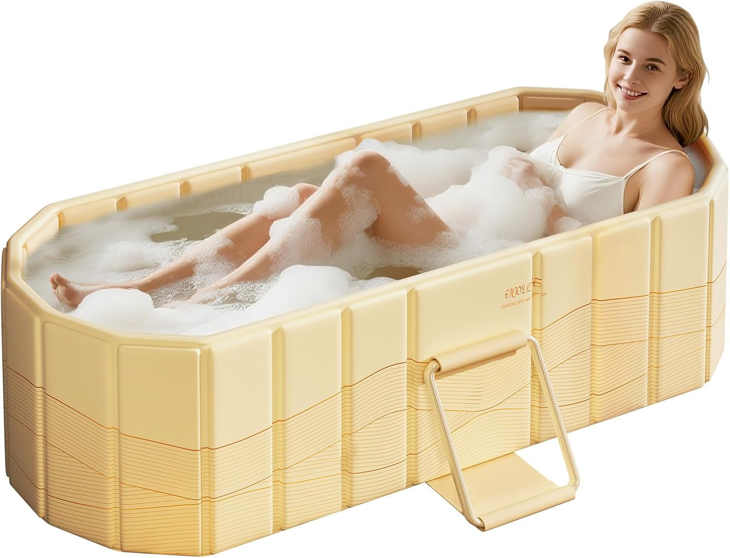 Portable Foldable Bathtub, Freestanding Bathtub No Installation, Bathroom SPA So gallery