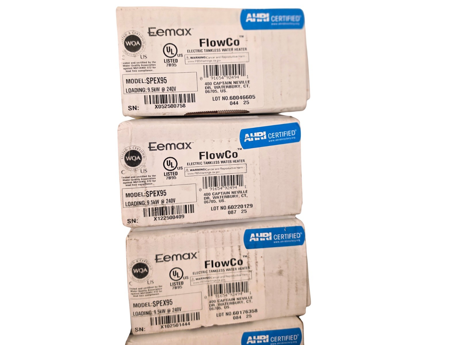 NEW SPEX95 FlowCo Electric Tankless Water Heater (9.5kW, 240 V) gallery
