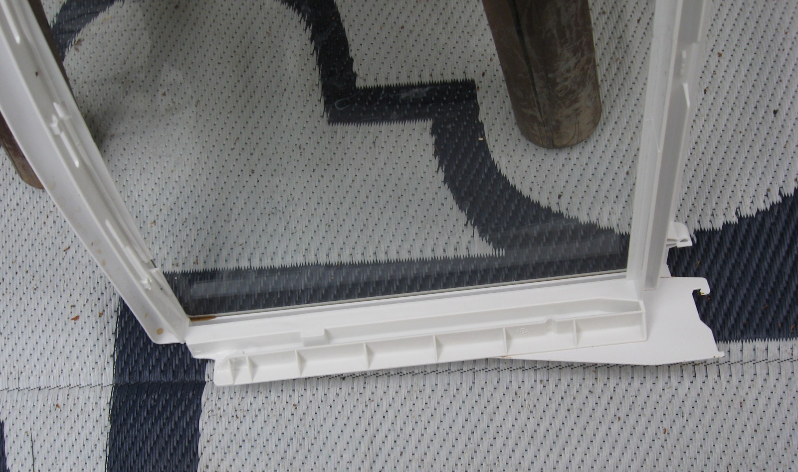Amana Maytag Glass Shelf w/ Crisper Frame Drawer Glides 12457406 67002900 gallery