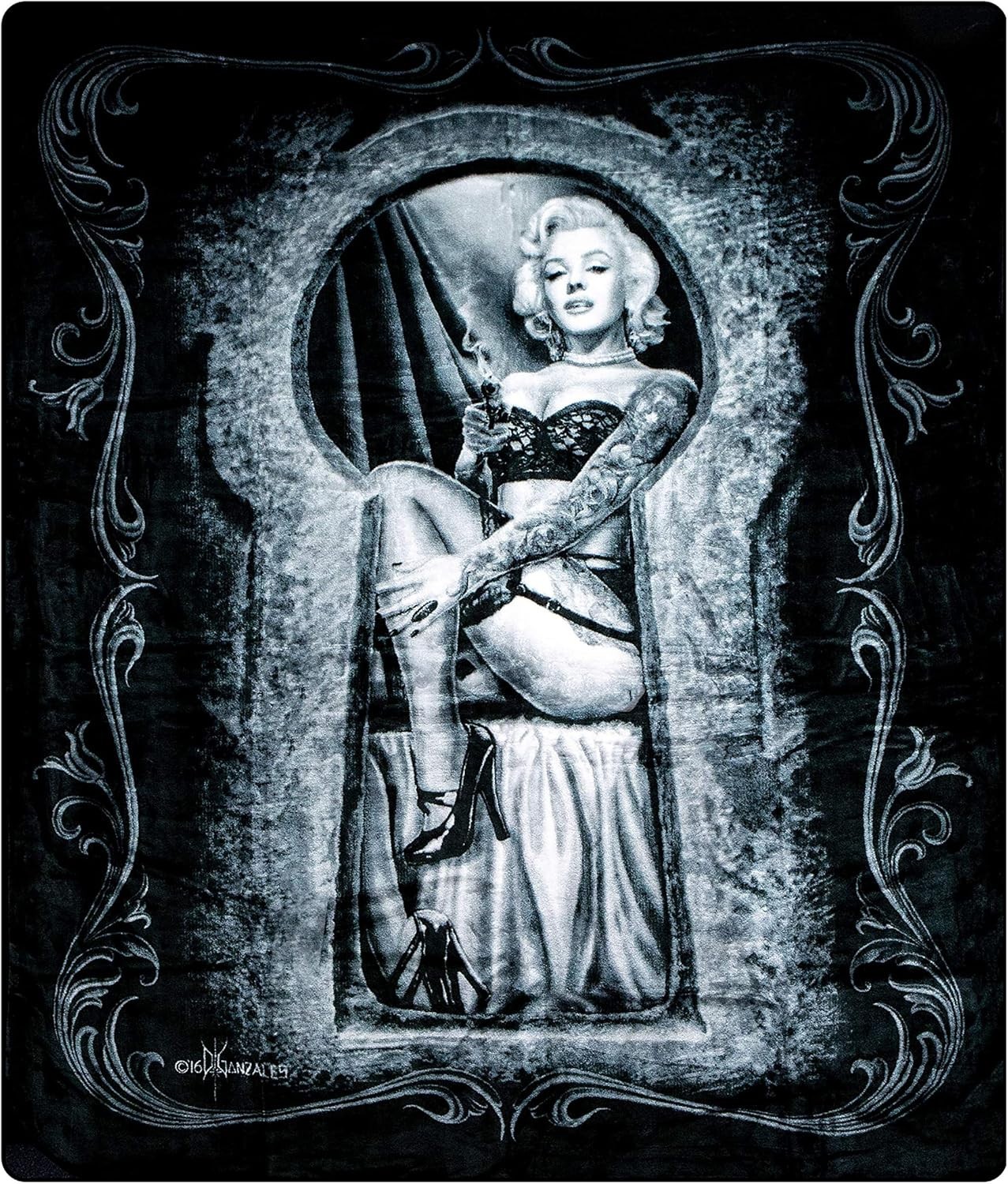 8lb Heavyweight Soft Queen Blanket, Officially Licensed, Marilyn Monroe Throw gallery