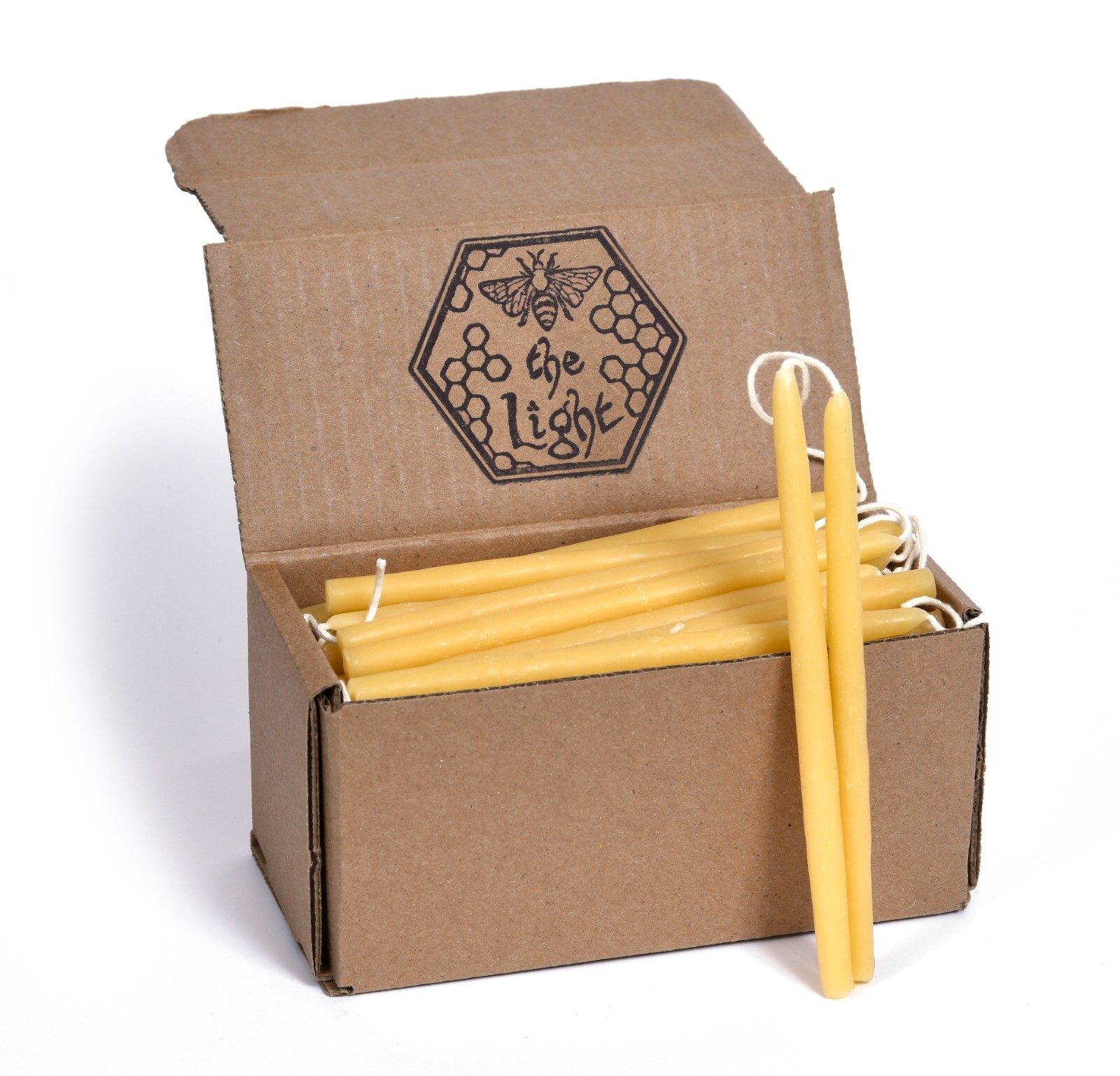 100% Pure Beeswax Dipped Hanukkah, Orthodox Church or Birthday Candles, 8" or 6" gallery
