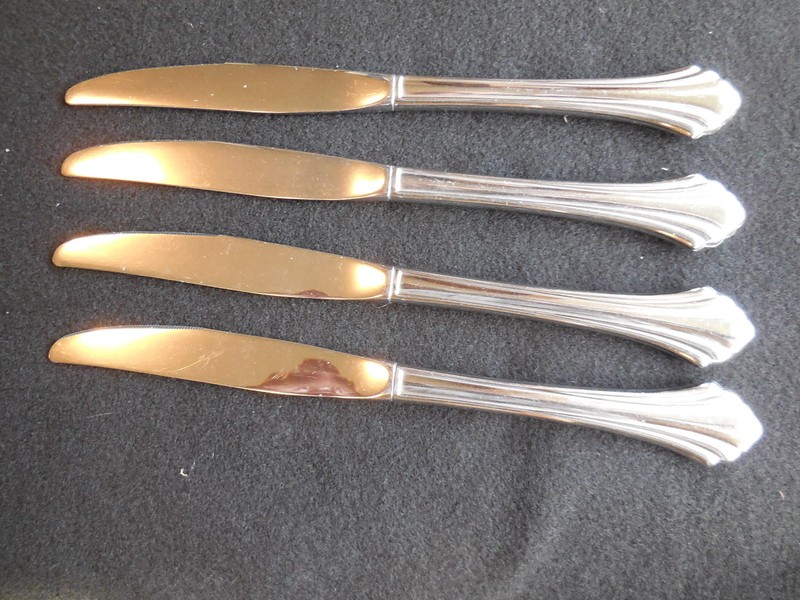 Bancroft Oneida dinner knives fork salad soup serving spoon sugar butter knife gallery