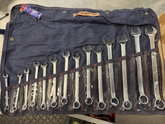 VINTAGE WRIGHT TOOL Combination Wrench Set 14 Piece SAE 714 NEW OLD STOCK USA