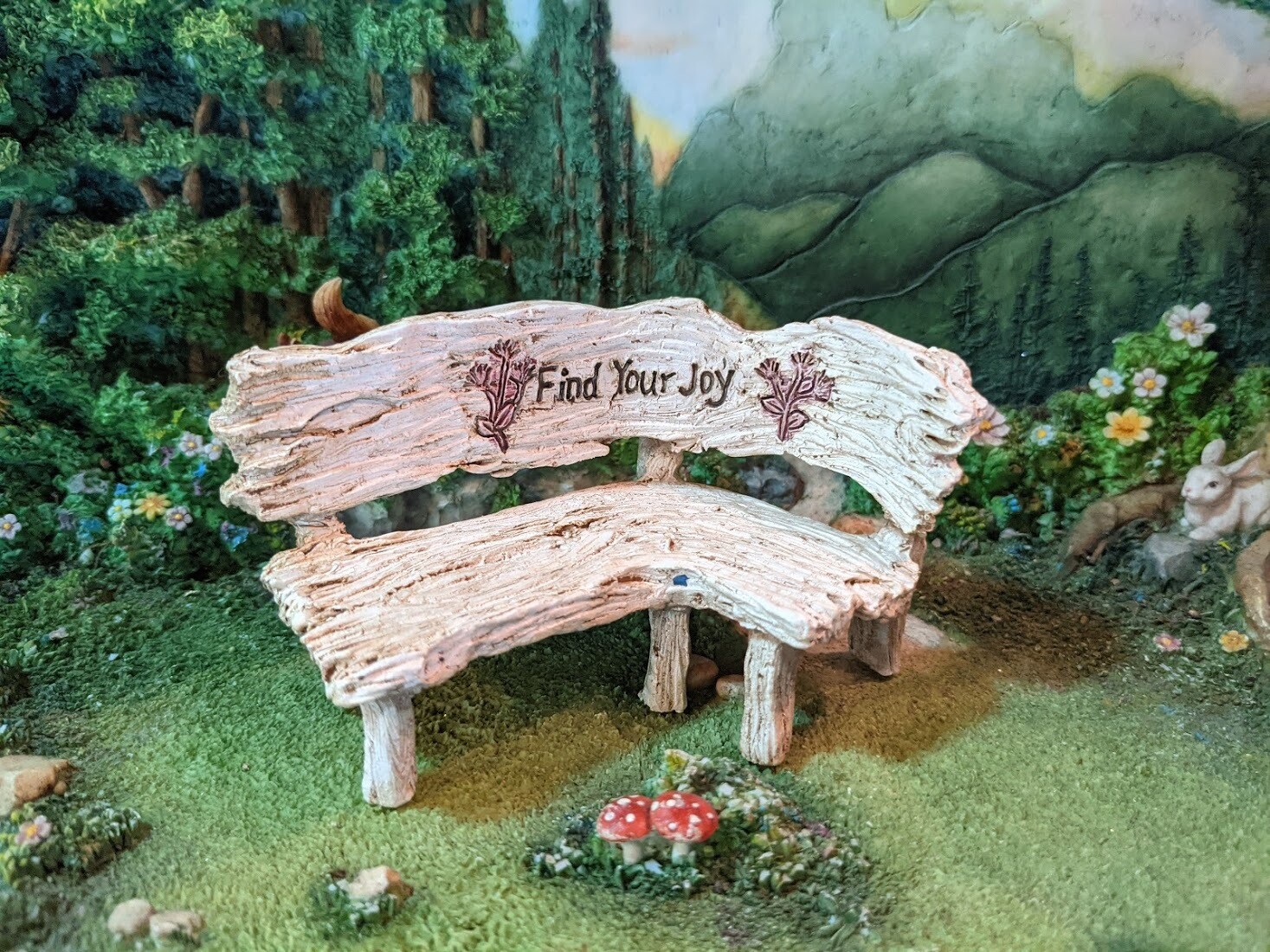 Find Your Joy Bench WS 2141 Miniature Fairy Garden gallery