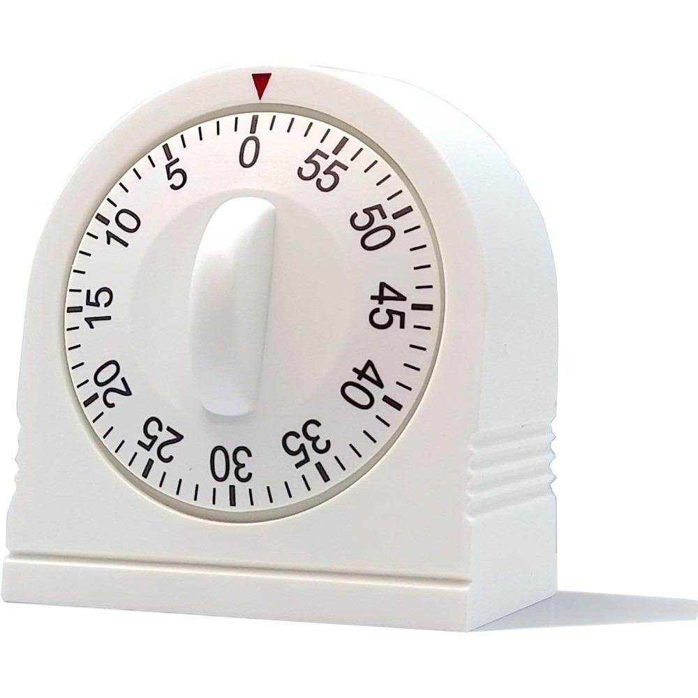 60 Minute Visual Mechanical Kitchen Timer with Loud Alarm Manual Wind Up gallery