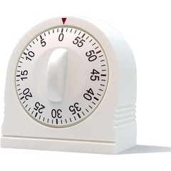 60 Minute Visual Mechanical Kitchen Timer with Loud Alarm Manual Wind Up