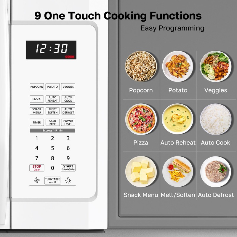 30" Over-the-Range Microwave 1.9 Cu.Ft. 400CFM 11 Power Levels for RV Tiny Home gallery
