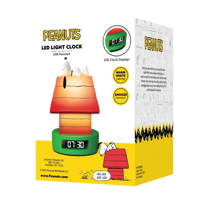 Peanuts Snoopy Doghouse LED Alarm Clock gallery
