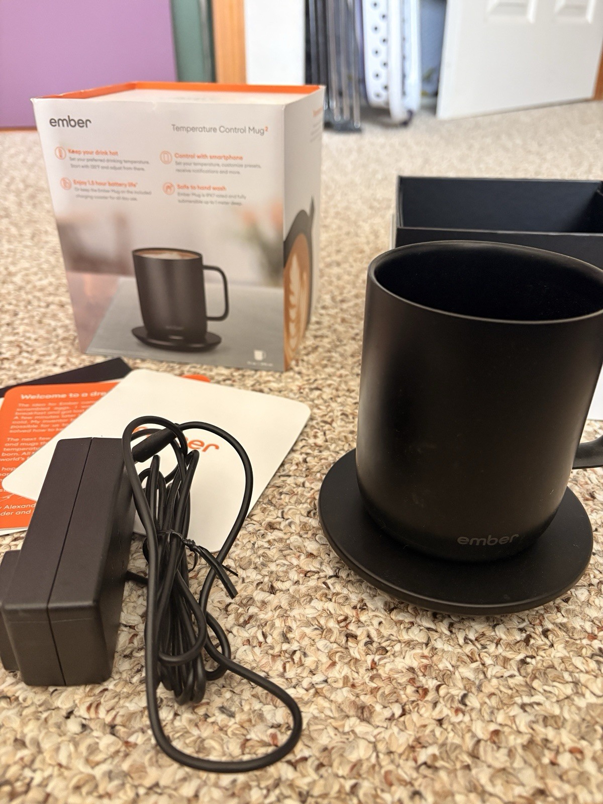 Ember 10 oz. Temperature Control Smart Mug 2 - Black - Control With Smartphone gallery