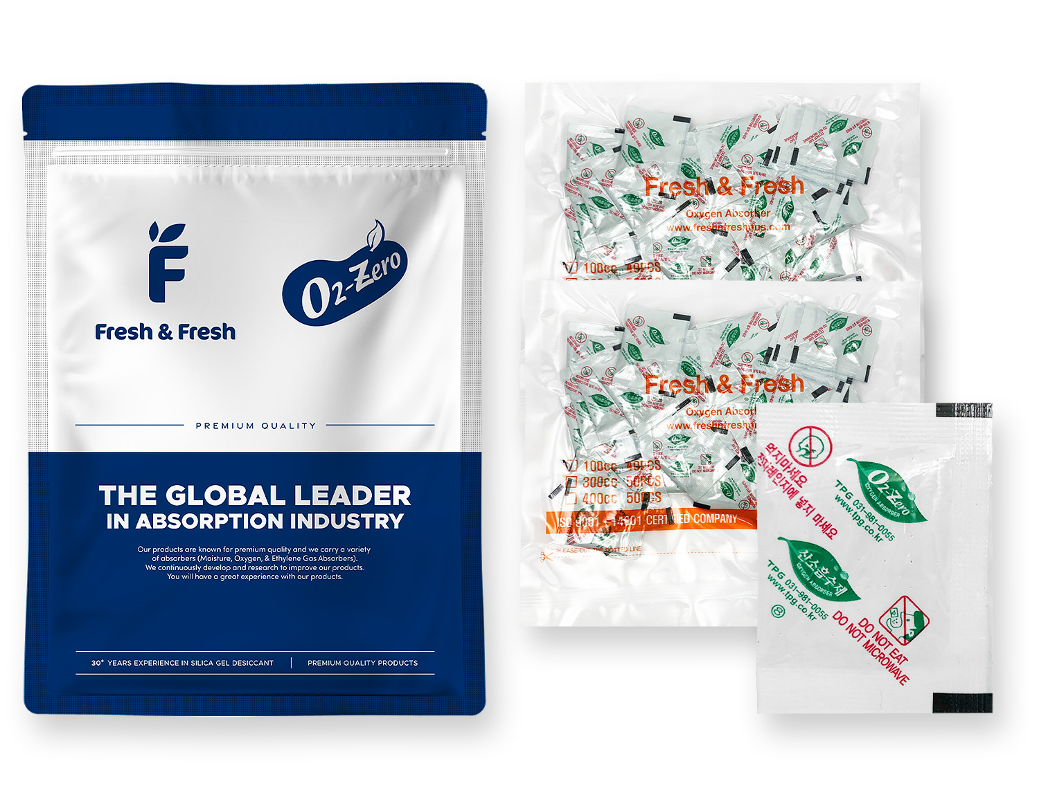 Fresh & Fresh (80 Packet) Premium Oxygen Absorbers 100 CC- (2 bag of 40 packet) gallery