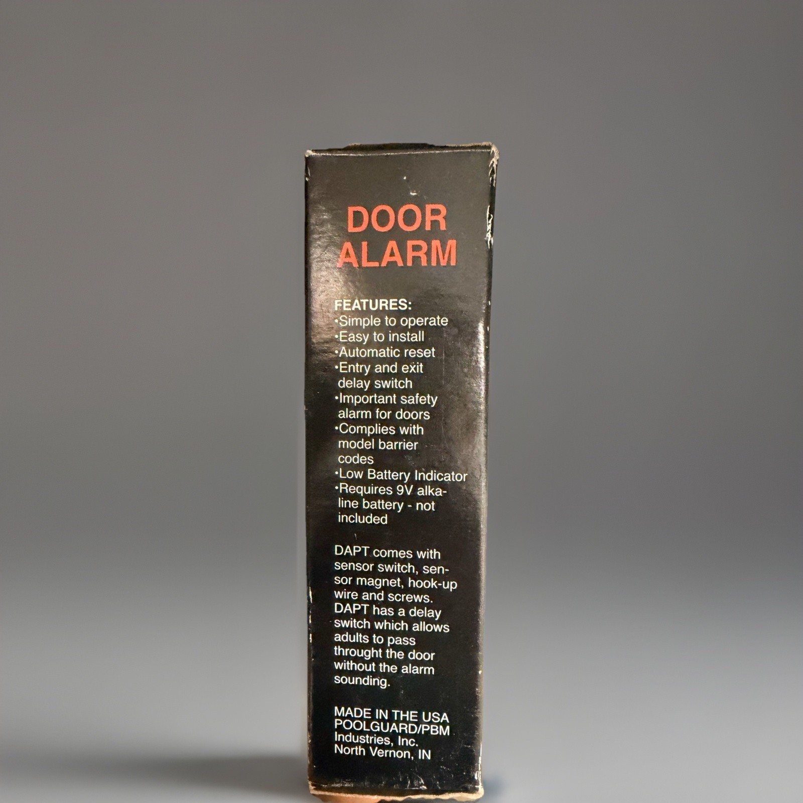 Poolguard DAPT Door Alarm 85 dB at 10 ft UL Listed 9V Low Battery Indicator gallery