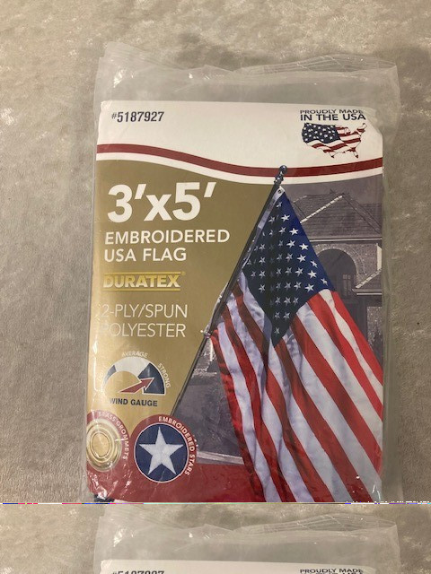 Valley Forge USA Flag Embroidered Stars 3 Foot x 5 Foot Made in USA NEW SEALED gallery