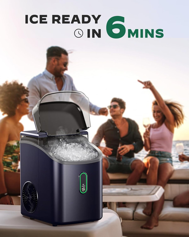 Countertop Nugget Ice Maker - Soft Chewable Ice, Self-Cleaning, 33Lbs/24H gallery