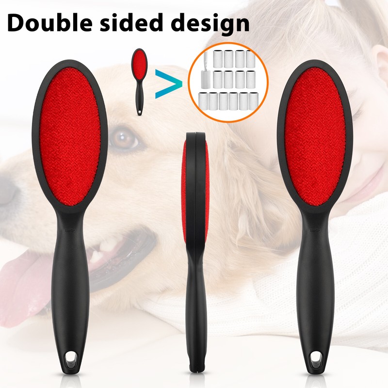 3pcs Magic Lint Remover Brush Clothes Fuzz Fabric Pet Hair Cleaning Double Sided gallery