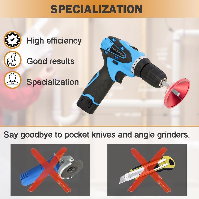 2 in 1 Inner-Outer PVC Deburring Tool PVC Chamfer Tool for PVC, CPVC, ABS, PP,PE gallery